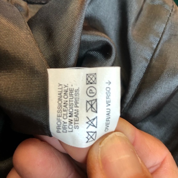 Vintage Lizwear Wool Blend Pewter Gray Wrap Skirt Size 8 - Picture 9 of 11